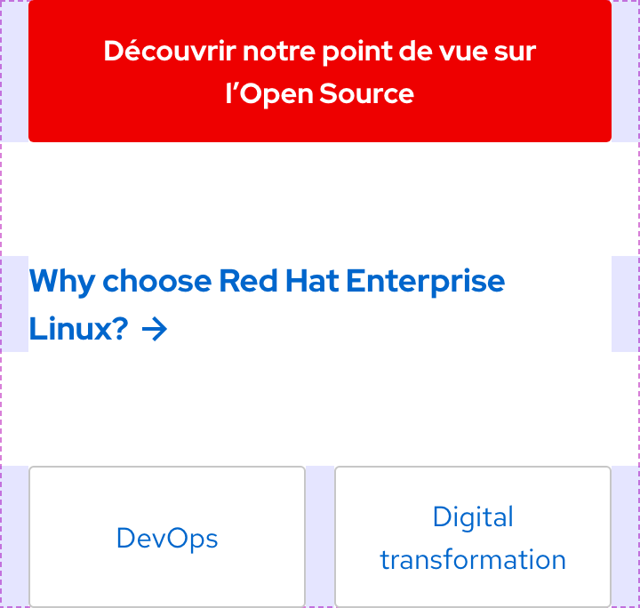 Image of Primary, Default, and Brick variants within a small breakpoint showing each text label breaking to two lines